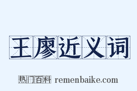 王廖近义词是什么意思的图片